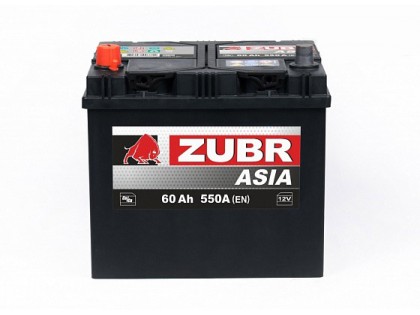 Аккумулятор Zubr Ultra ASIA 60 A/h 550А L+