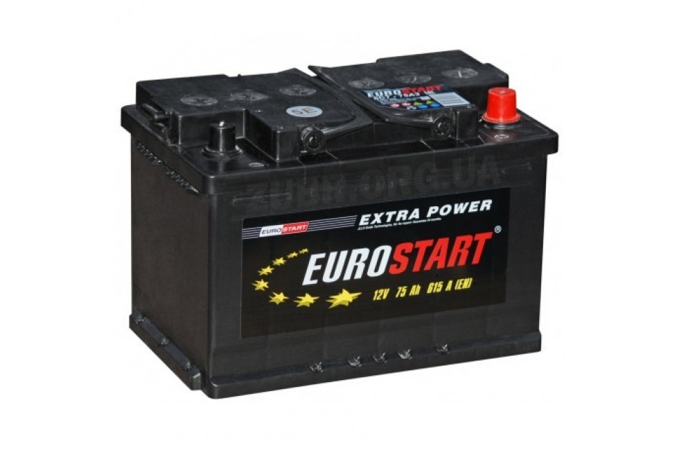 Аккумулятор Eurostart Extra Power 75 A/h 680 А R+