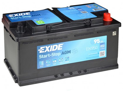 Аккумулятор Exide Start-Stop AGM EK950 (95 A/h) 850A R+