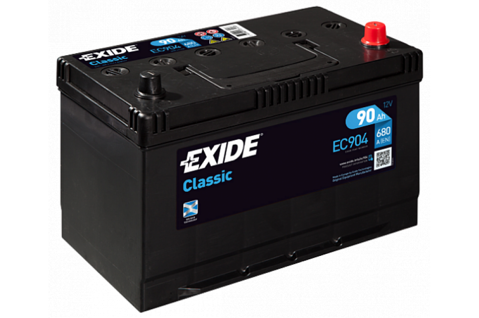 Аккумулятор Exide Classic EC904 JIS (90 A/h), 680A R+