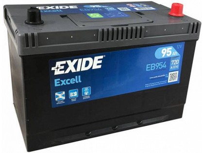 Аккумулятор Exide Excell EB954 JIS (95 A/h), 720A R+