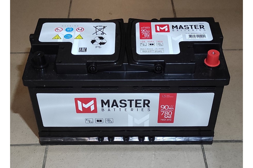 Аккумулятор MASTER BATTERIES 90 A/h 780A R+