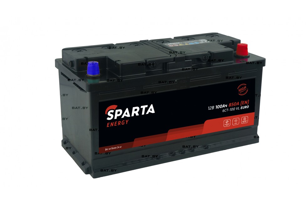 Аккумулятор SPARTA ENERGY 6СТ-100 Евро
