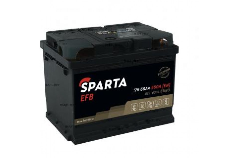 Аккумулятор SPARTA EFB 6СТ-60 Евро