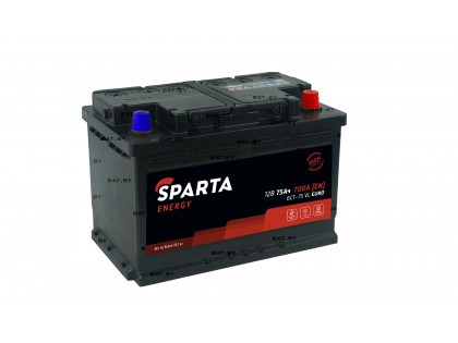 Аккумулятор SPARTA ENERGY 6СТ-75 Евро