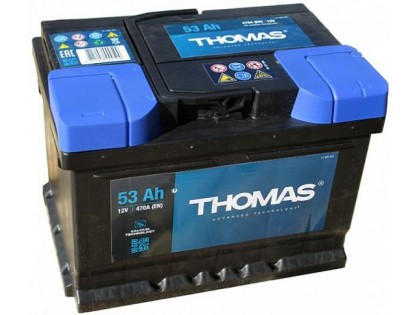 Аккумулятор Thomas 53 A/h 510A R+