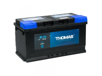 Аккумулятор Thomas 80 A/h 740A R+ низкий