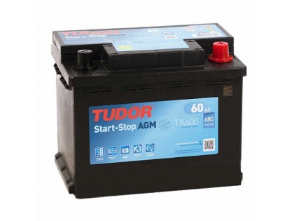 Аккумулятор TUDOR Start-Stop AGM TK600 60 A/h 680A R+