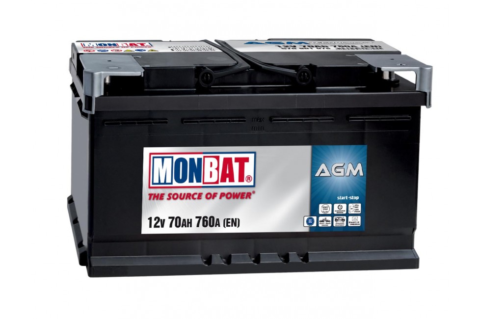 Аккумулятор Monbat AGM (70 A/h), 760A R+ Аккумулятор Monbat AGM (70 A/h), 760A R+