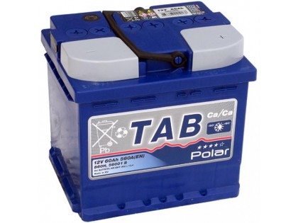 Аккумулятор TAB Polar Blue 60 A/h 560А R+ короткий