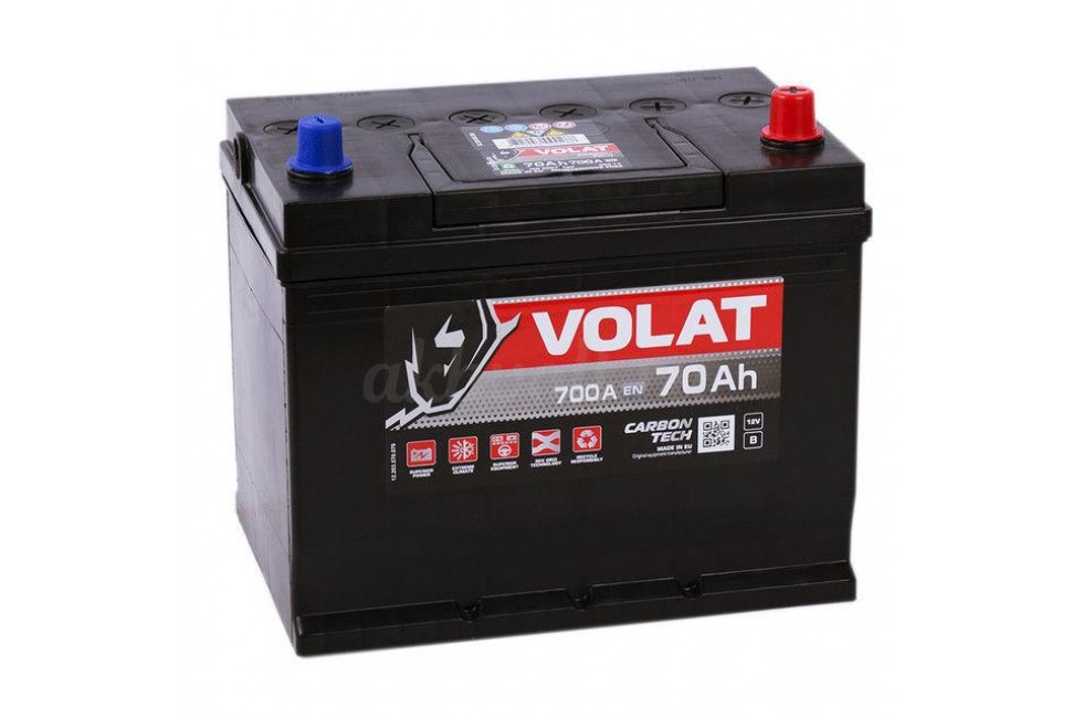 Аккумулятор VOLAT Ultra ASIA 70 A/h 700A R+