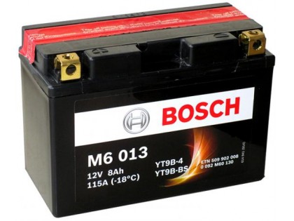 Аккумулятор Bosch M6 013 509 902 008 (8 A/H), 115A, YT9B-BS / YT9B-4
