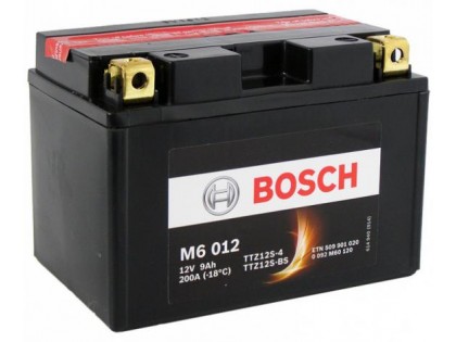 Аккумулятор Bosch M6 012 509 901 020 (9 A/H), 200A, YTZ12S-BS / YTZ12S-4