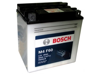 Аккумулятор Bosch M4 F60 530 400 030 (30 A/H), 300A R+, YB30L-B