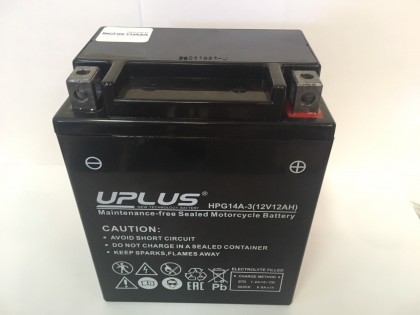 Аккумулятор UPLUS Super Star GEL 14A-3 (YTX 14)