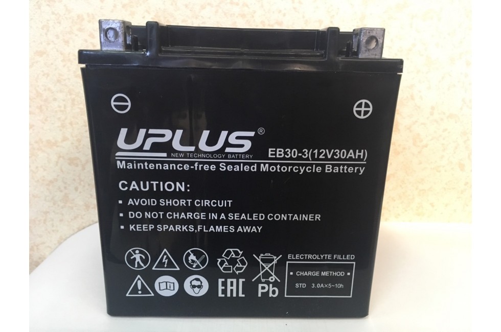 Аккумулятор Аккумулятор UPLUS Super StarEB30-3 YB30L-B 30 Ah R+ Аккумулятор Аккумулятор UPLUS Super StarEB30-3 YB30L-B 30 Ah R+