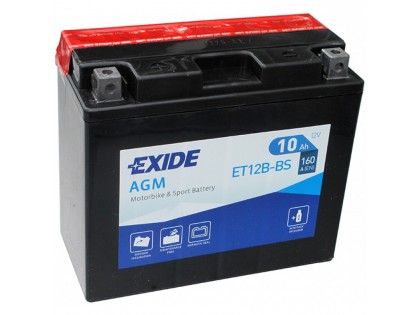 Аккумулятор Exide ET12B-BS (10 A/h), 160А L+