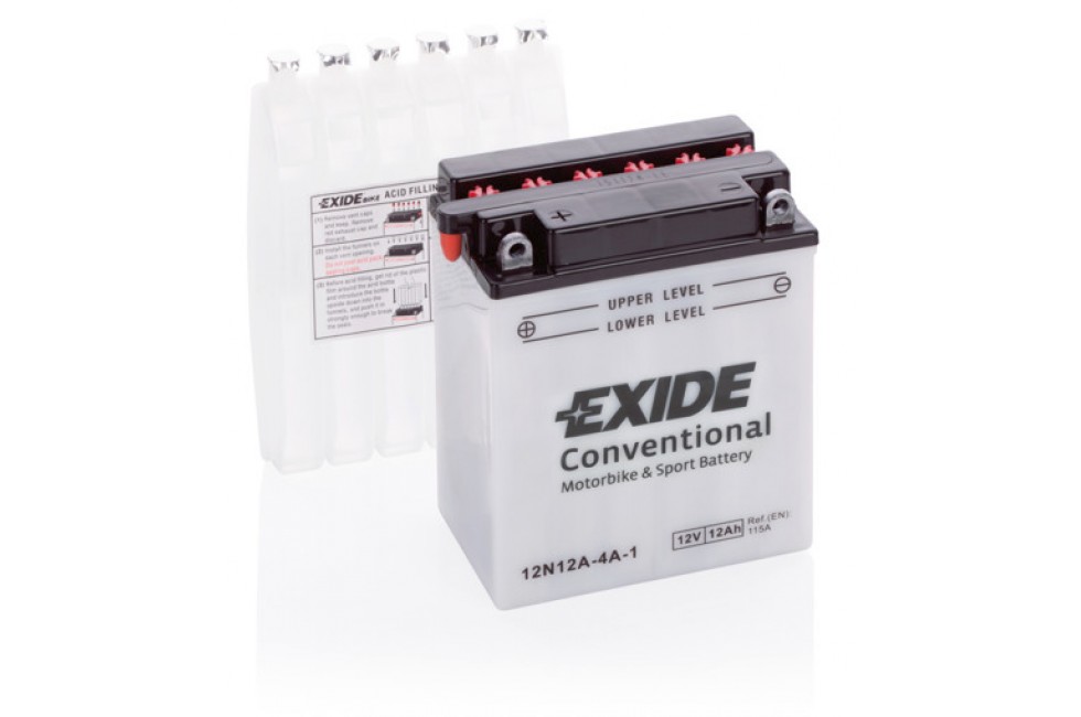 Аккумулятор Exide 12N12A-4A-1 (12Ah, 115A) R+ Аккумулятор Exide 12N12A-4A-1 (12Ah, 115A) R+