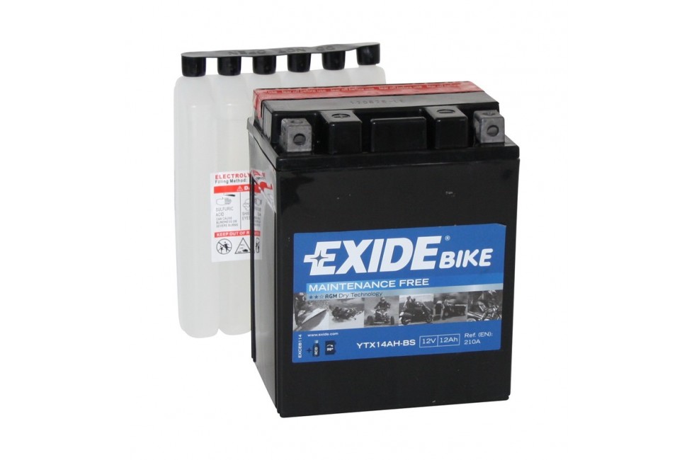 Аккумулятор Exide YTX14AH-BS (12 A/h), 210А L+ Аккумулятор Exide YTX14AH-BS (12 A/h), 210А L+