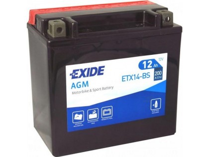 Аккумулятор Exide ETX14-BS (12 A/h), 200А L+