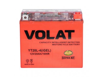 Аккумулятор VOLAT YT20L-4 (iGEL) 20 A/h 330A R+