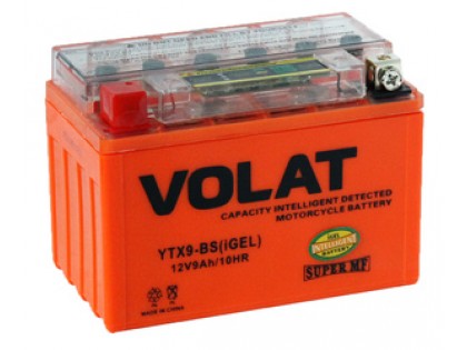 Аккумулятор VOLAT YTX9-BS (iGEL) 9 A/h 135A L+