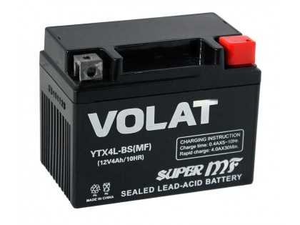 Аккумулятор VOLAT YTX4L-BS AGM 4 A/h 50A R+