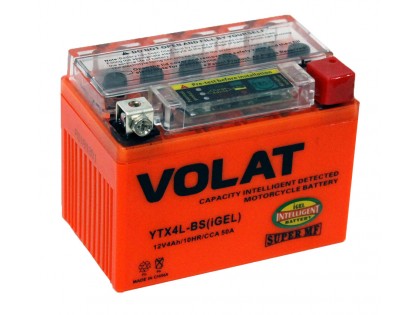 Аккумулятор VOLAT YTX4L-BS (iGEL) 4 A/h 50A R+