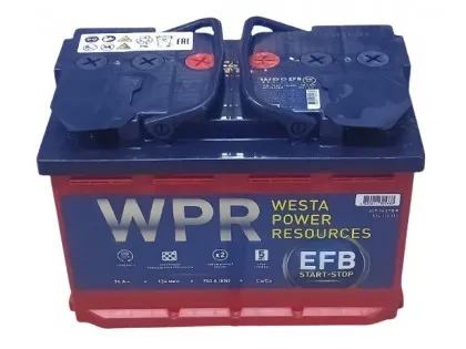Аккумулятор WPR Premium EFB 74 a/h 750A